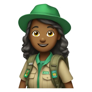 girl scout hiking sticker
