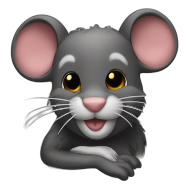 Raton laveur qui fait le signe du rock ‘n’ roll sticker