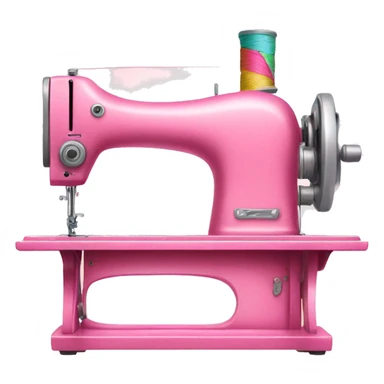 Pink Sewing machine  sticker