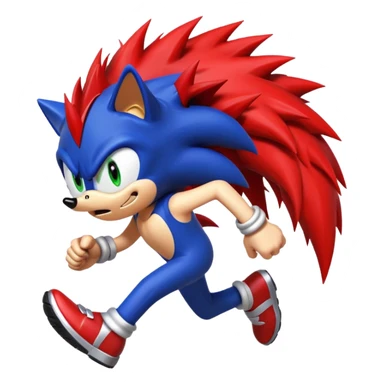 Sonic.exe running fast sticker