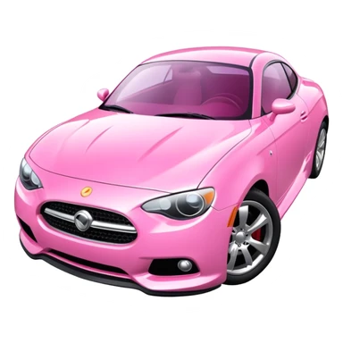 pink car  sticker