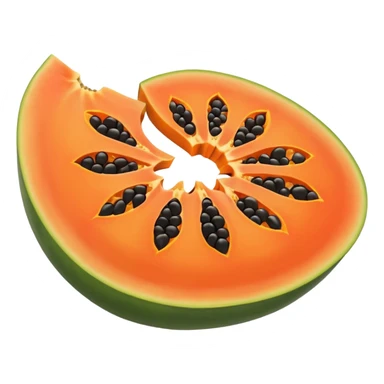 Papaya slice sticker