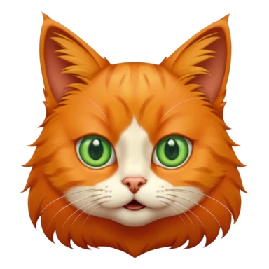 A cat with an emotion of shock sticker