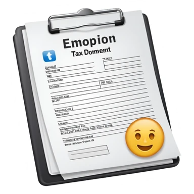 Tax money document sticker