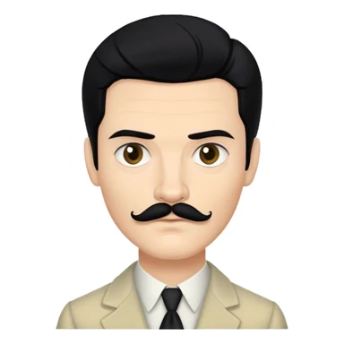 james march, american horror story, black hair, even peters, tiny moustache,  sticker