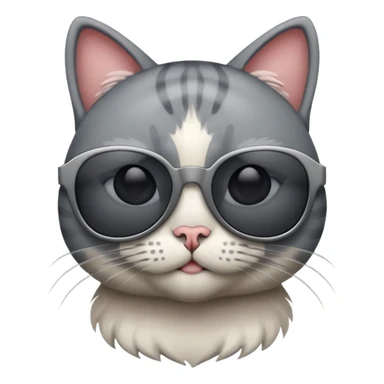 Cat with sunglasses sticker