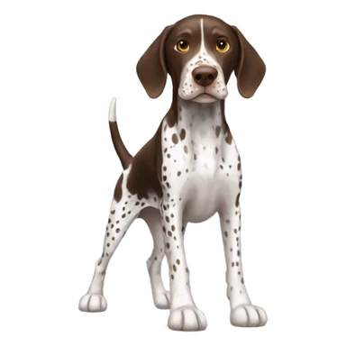 German Shorthaired Pointer Dog Breed Full Body sticker