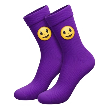 non slip socks purple sticker
