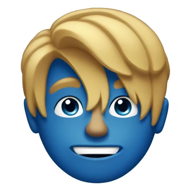 Blue emoj  sticker