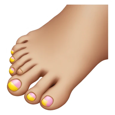 Painted toes sticker