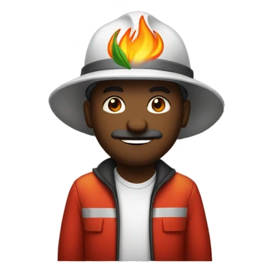 Coração com fogo preto sticker