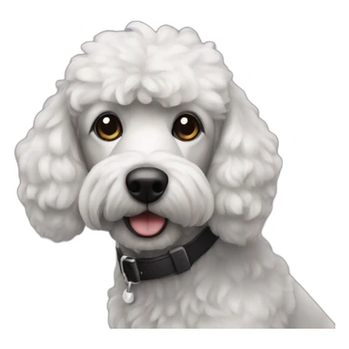 Caniche noir sticker