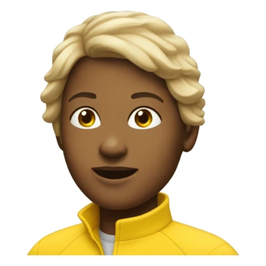 A Woman with a yellow jersey  sticker