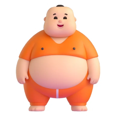 chubby character sticker
