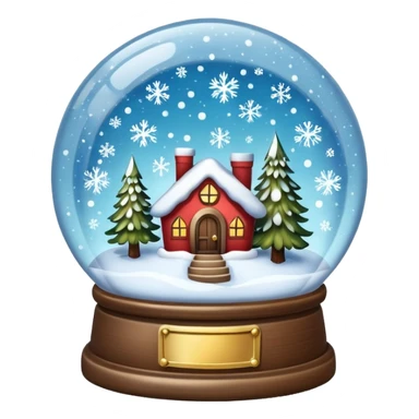 snow globe winter fantasy sticker
