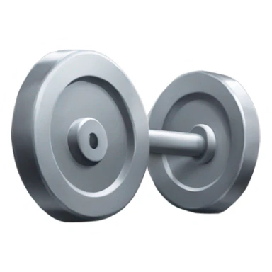 Barbell round plate sticker