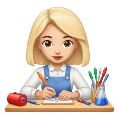 Chica crafter  sticker