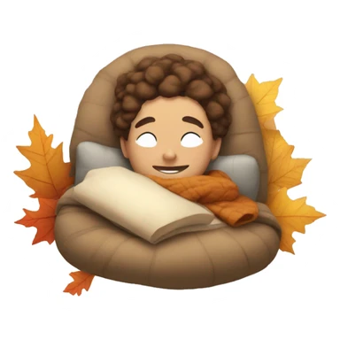 cozy autumn sticker