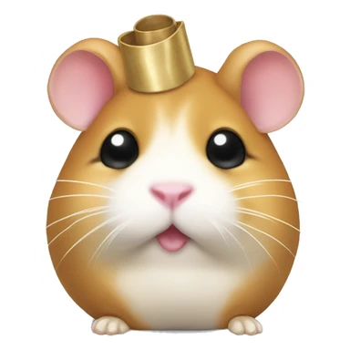 Crying Coquette hampster with bow on head  sticker