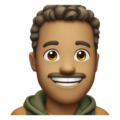 Cheeky smile sticker