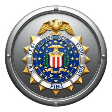 The FBI badge sticker