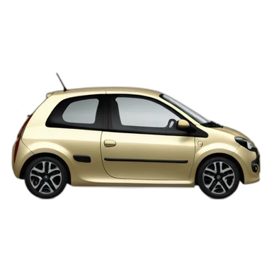 Renault twingo 1 couleur or sticker