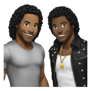 Mickeal Jackson with paradis sticker