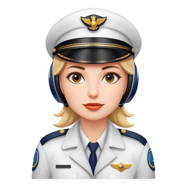 Woman pilot no skin colo sticker
