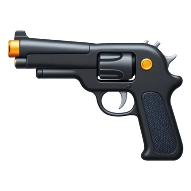 Toy gun that’s black sticker