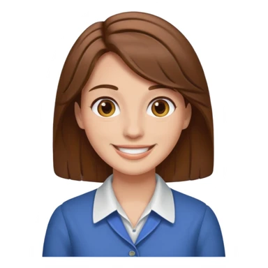 a man with brown hair in female clothes sticker