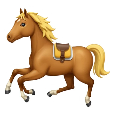 Horse running with phone sticker