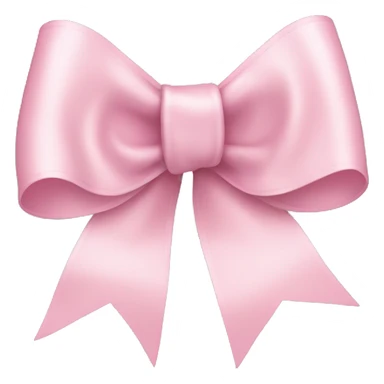 light pink ribbon bow sticker