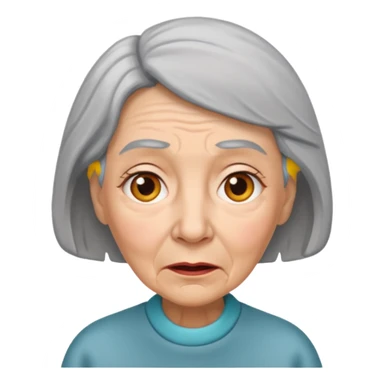  abuela con confundida sticker