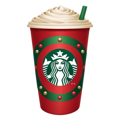 Christmas  starbucks sticker