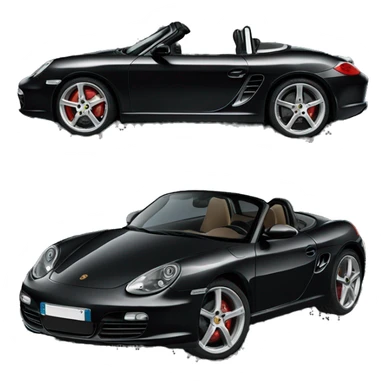 porsche boxster 987 black sticker