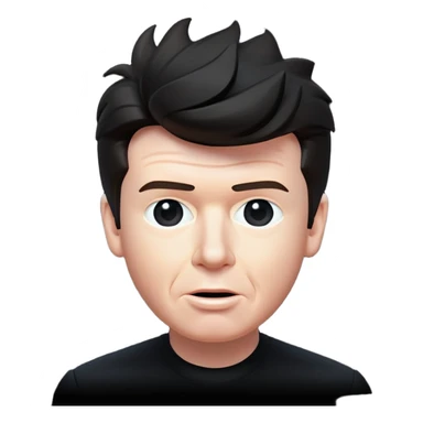 Rick Astley as human without muscles and the background is pitch black and the entire picture including “Rick” is staticky and glitchy sticker