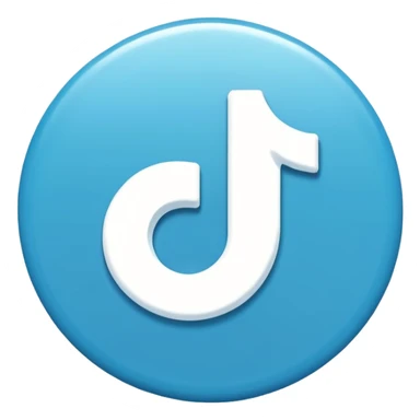 Blue click tiktok sticker