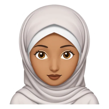 hijabi girl brown skin sticker
