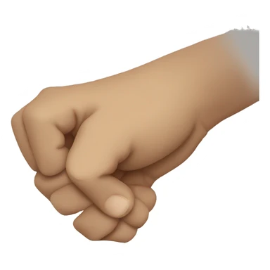 a hand bent in straight angle sticker