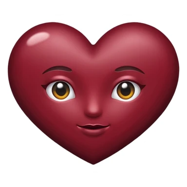 Love burgandy sticker