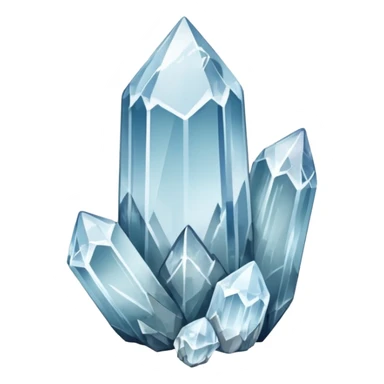 raw quartz crystal sticker