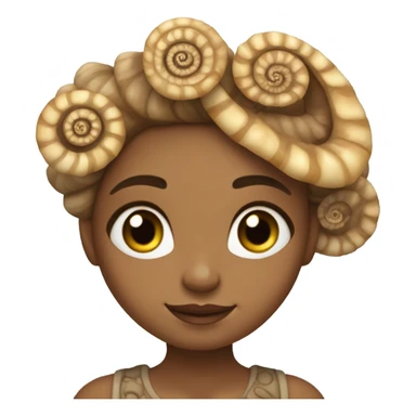 ammonite girl sticker