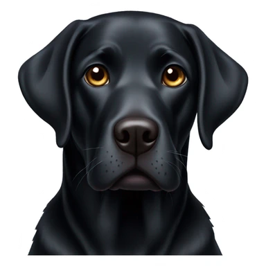 Black dog labrador sticker