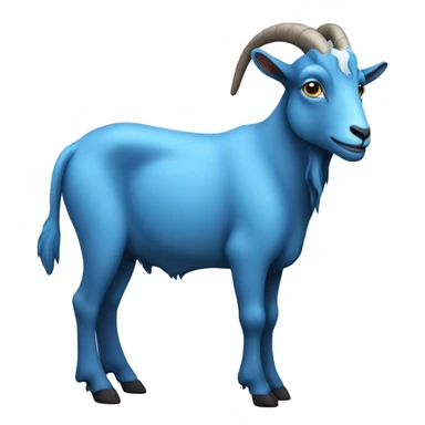 Blue goat whole body sticker