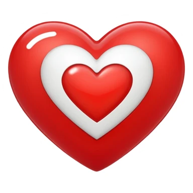 red heart with a white plus on it not a cross sticker