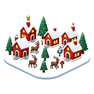 christmas village sticker