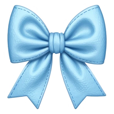 artsy bow delicate pastel blue colour sticker