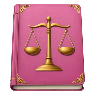 pink law book sticker