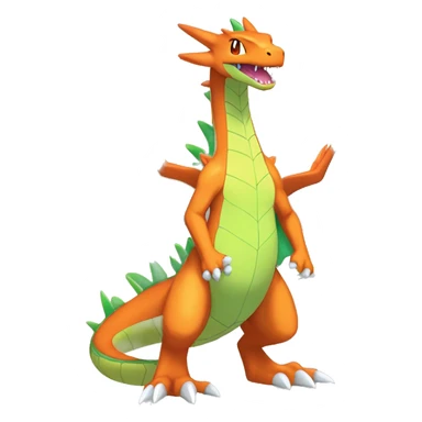 Anthro Cool Edgy Legendary Colorful Shy Shiny Fakemon-Pokémon-Flygon-Charizard-Fantasy-Creature With Full Body Detailed High Quality sticker