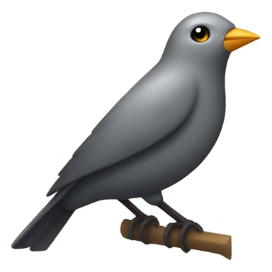 bird with very sharp jawline sticker